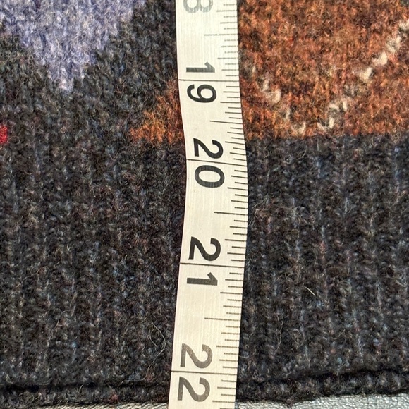 Vtg Geoffrey Beene 100% Lambswool Grandpa Sweater Sz M Preppy - Picture 6 of 11